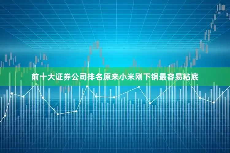前十大证券公司排名原来小米刚下锅最容易粘底