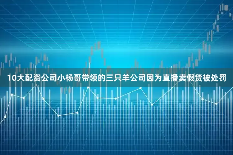 10大配资公司小杨哥带领的三只羊公司因为直播卖假货被处罚